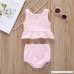 2pcs Set Baby Girl Swimsuit Bathing Suits Beach Bikini Set Pink 18-24M B07QFKYF7Q